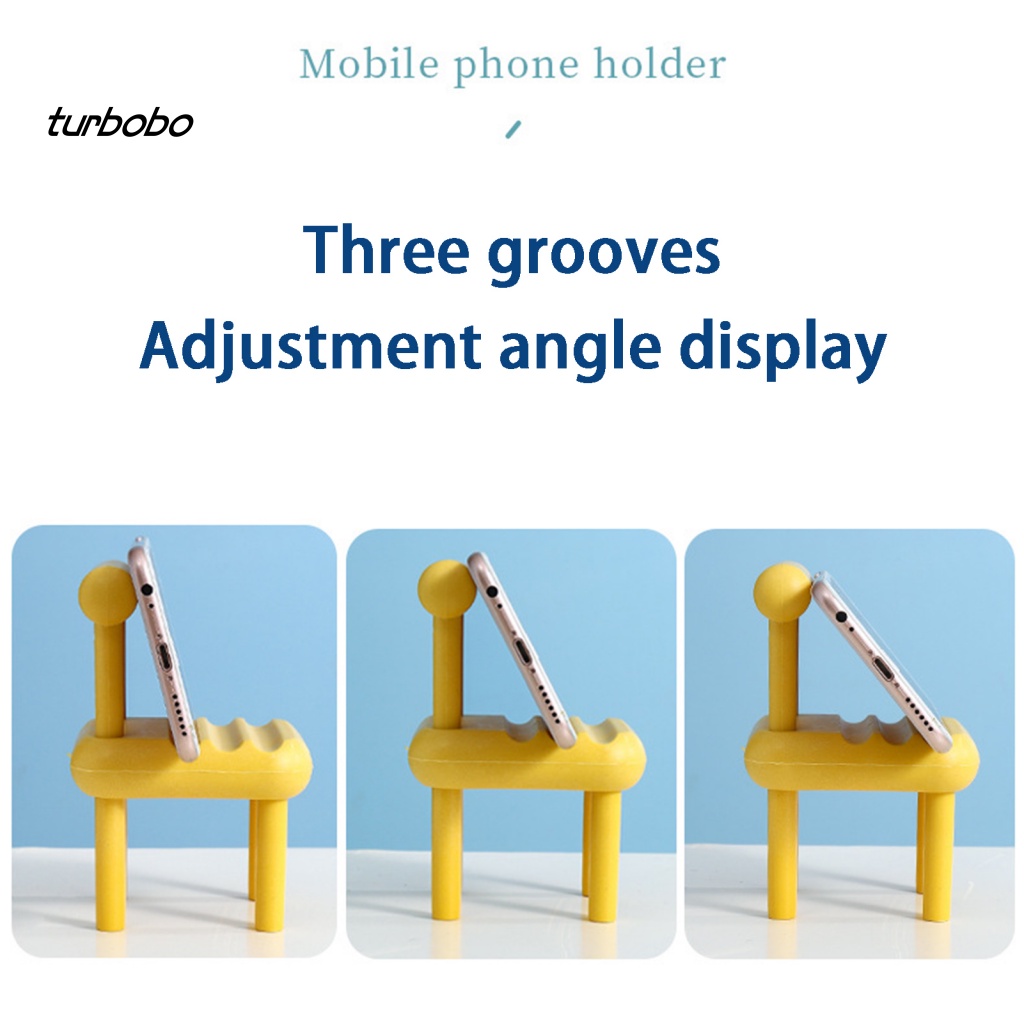 Giá Đỡ Điện Thoại / Máy Tính Bảng Màu Trơn Dễ Thương Không Dễ Phai Bobo