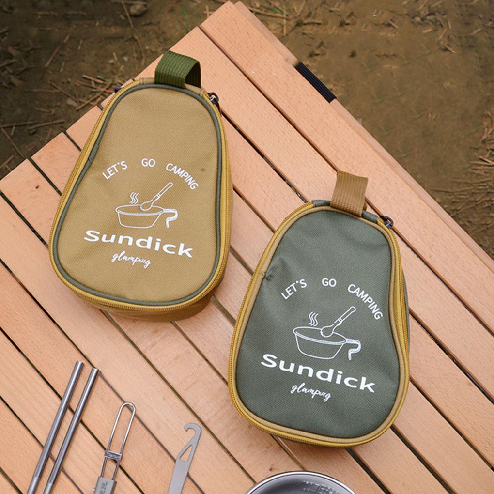 Túi Đựng Dụng Cụ Ăn Uống Cỡ Lớn Có Khóa Kéo Tiện Dụng Mang Theo Du Lịch Cắm Trại