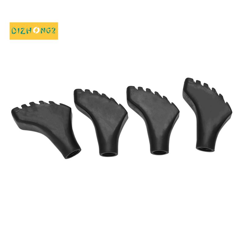Bốn gói khuyên thay thế bằng cao su cực bền ( Chân thay thế 'Caps) cho cột leo núi - Phù hợp với tất cả các cột đi bộ đường dài tiêu chuẩn và đi bộ Bắc Âu