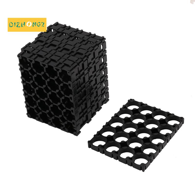 Pin 10PC 18650 4x5 Khoảng cách di động Vỏ bức xạ Giá đỡ bằng nhựa 18,4mm