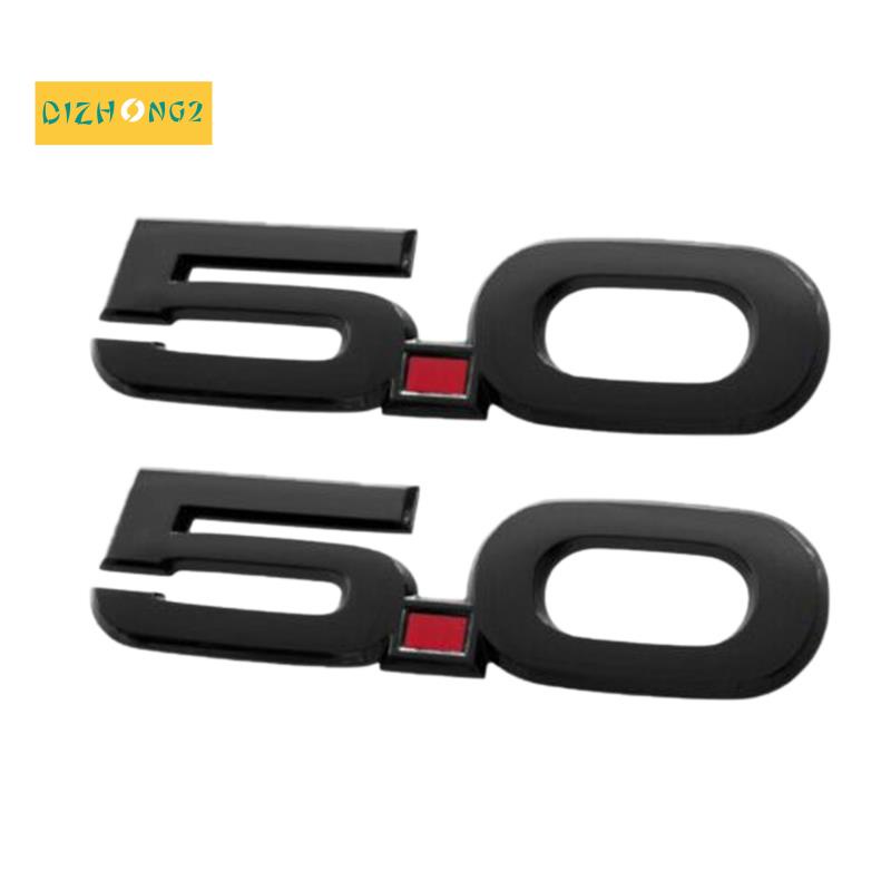 1 cặp cho Ford Mustang GT 5.0 2015-2020 Biểu tượng bên chắn bùn 5,5 inch màu đen