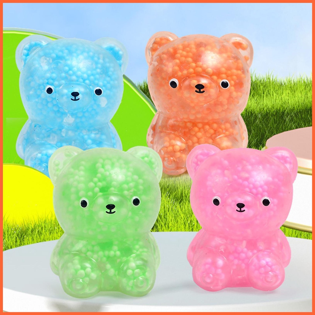 Đồ Chơi Nắn Bóp Đàn Hồi Giảm Stress Hình Gấu