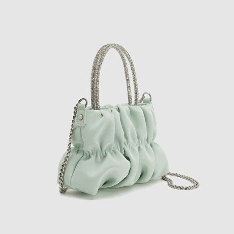 CHERLKOLRS Túi Đeo Chéo Dây Xích Kim Cương Đa Năng Thời Trang Cho Nữ