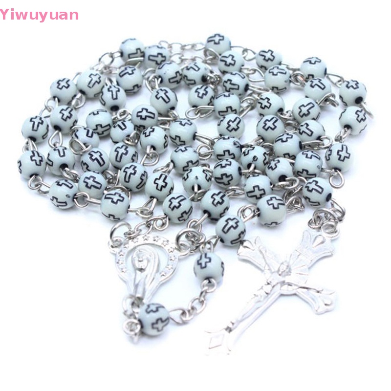 < Yiwuyuan > Vòng cổ Mặt Thánh Giá Bằng Nhựa Dành Cho Nữ