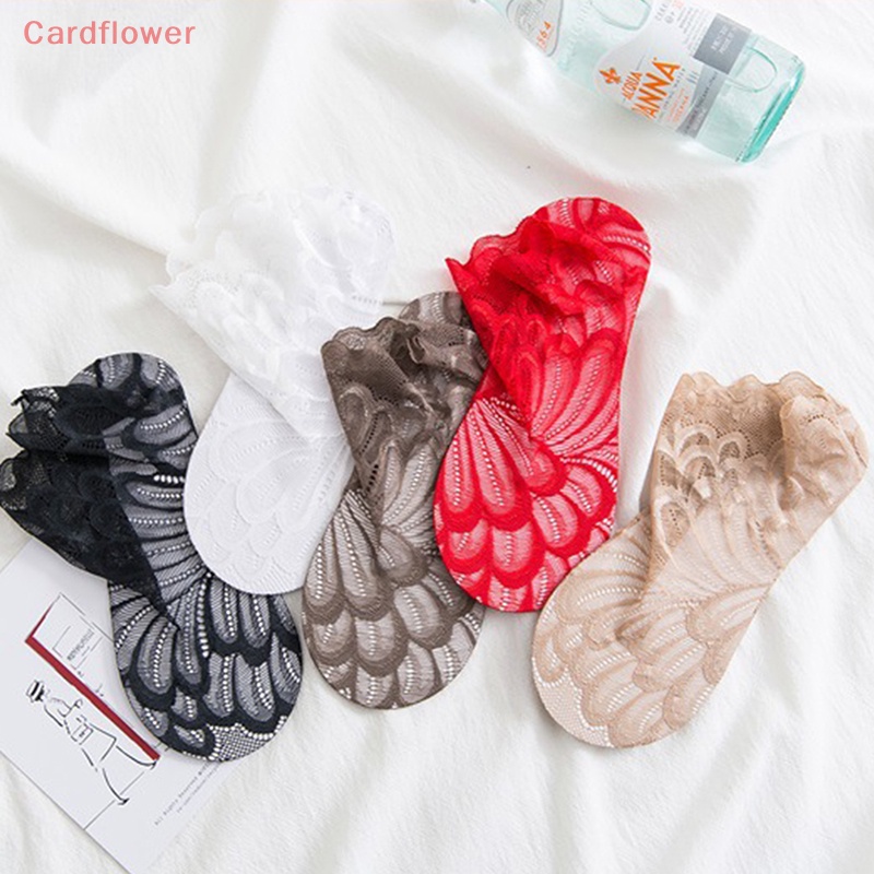 1 Đôi Tất Lưới Ren Hoa Chống Trượt Thoáng Khí Mới