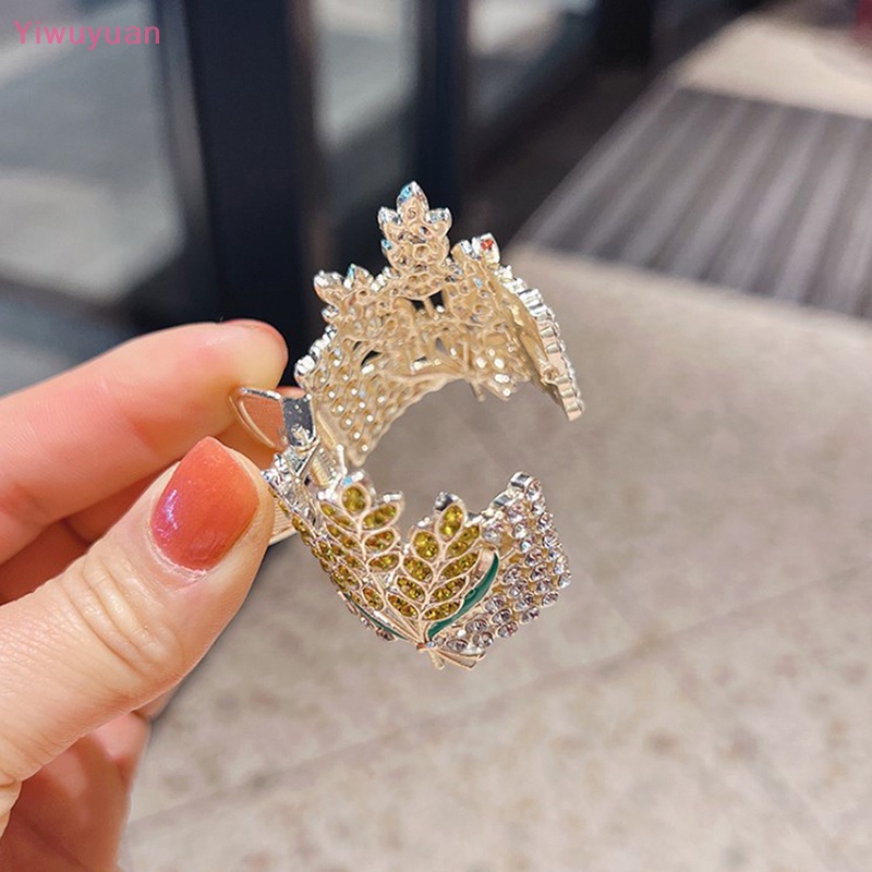 Kẹp Tóc Kim Loại Đính Đá Thời Trang Mới Cho Nữ