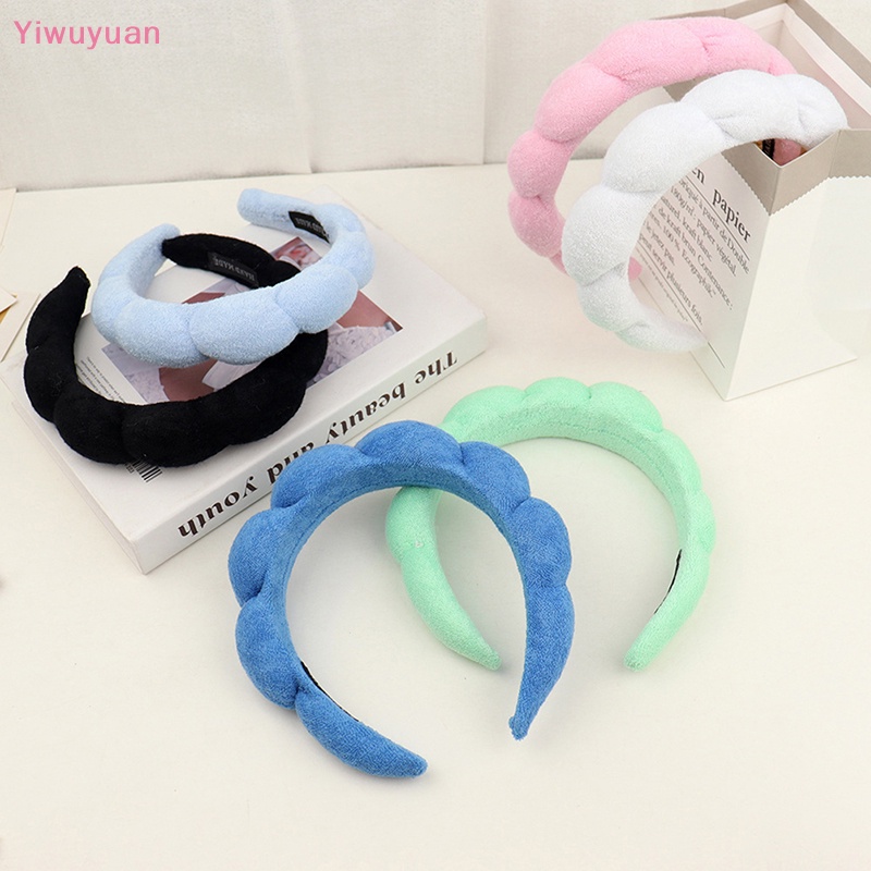 < Yiwuyuan > Băng Đô Cài Tóc Bằng Xốp Mềm Mại Phong Cách Retro Spa Mới