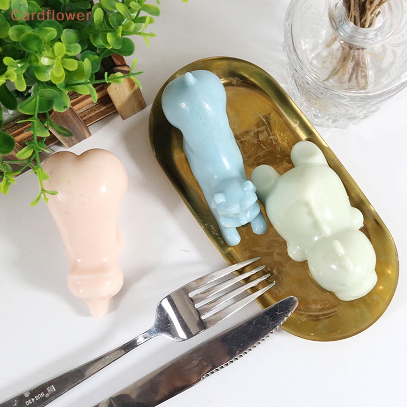 Khuôn Silicon Làm Bánh / Kẹo / Sô Cô La Hình Động Vật / Gấu / Chó Rồng DIY Mới