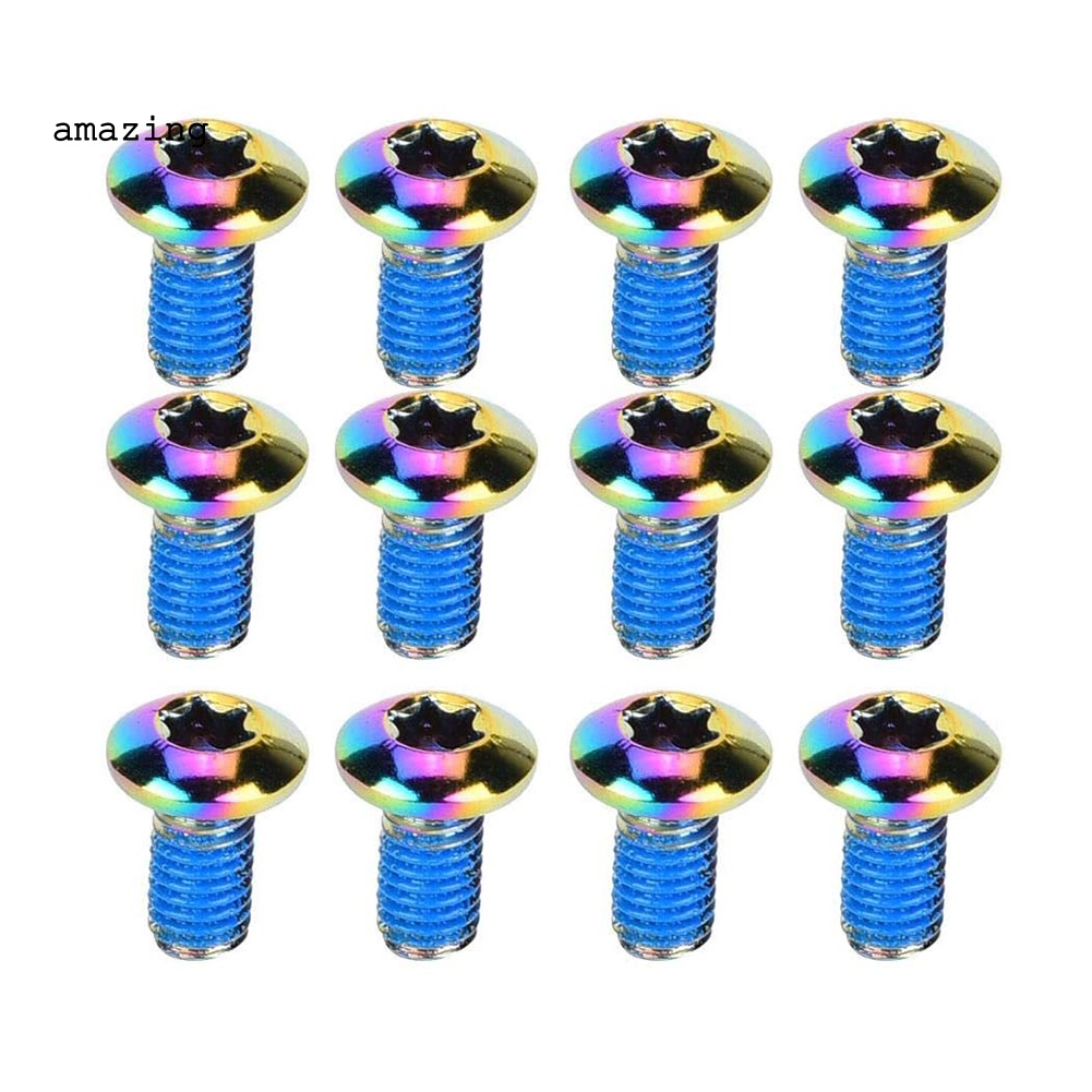 Bộ 12 Ốc Vít M5x11.5 Cho Đĩa Phanh Xe Đạp Địa Hình MTB T25 Torx