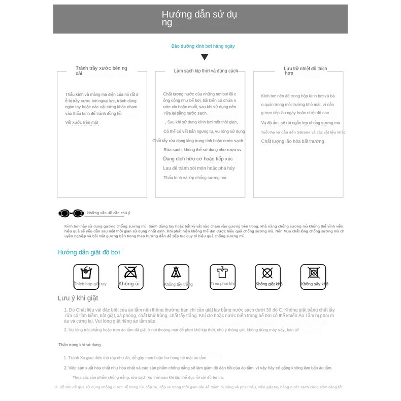 Quần Bơi Khung Lớn Chống Sương Mù Tiện Dụng Cao Cấp