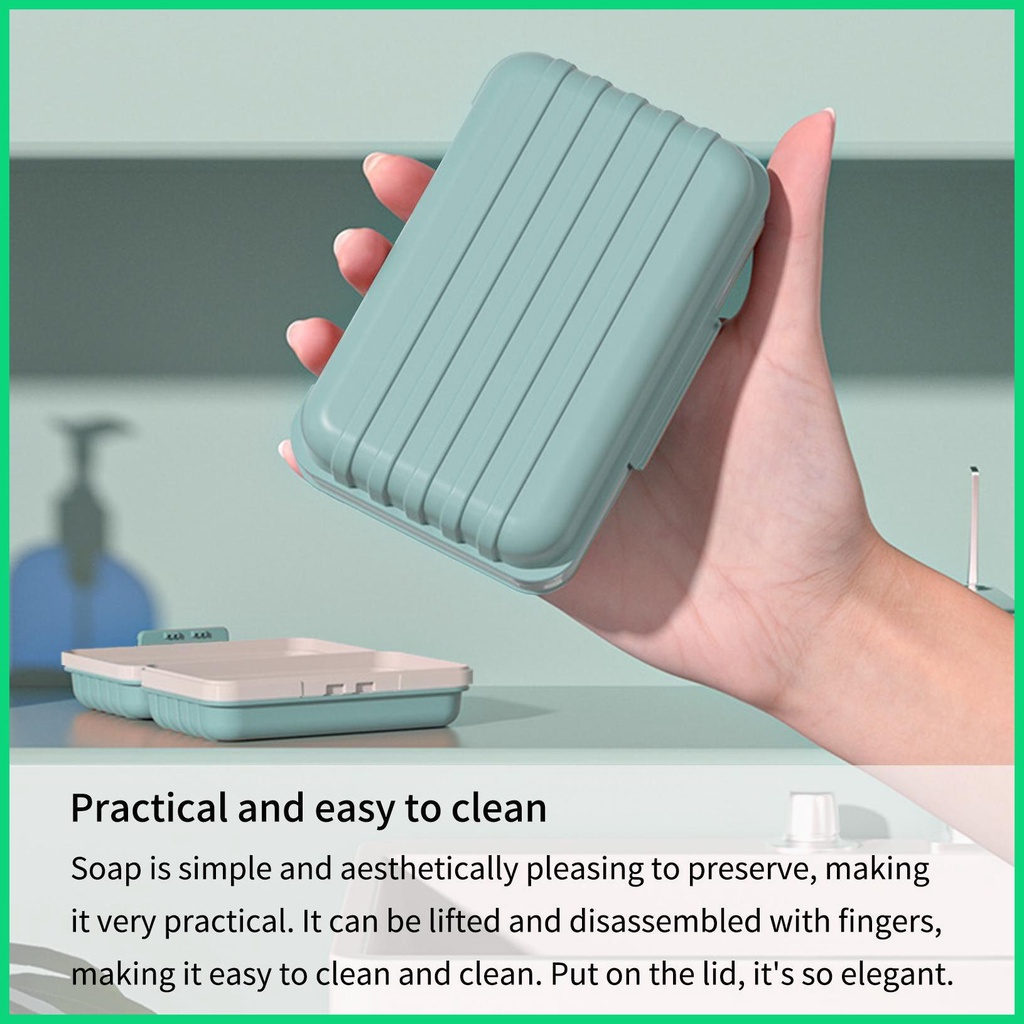 Giá Đỡ Xà Phòng Tự Dính Có Rãnh Thoát Nước Di Động Cho Nhà Ở