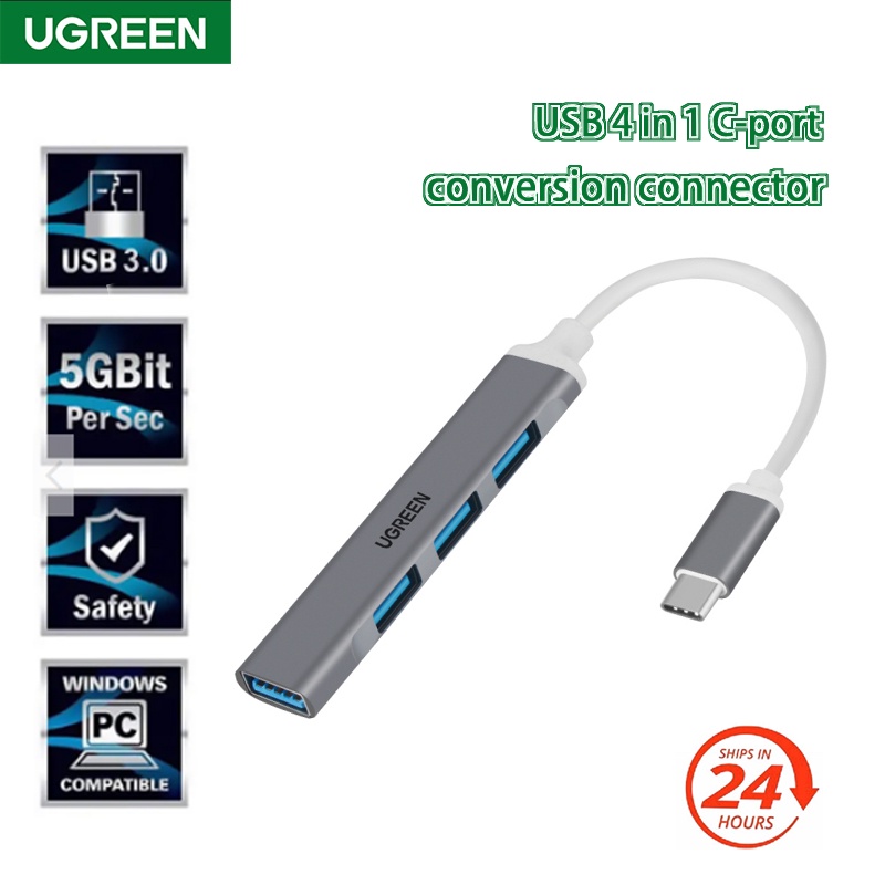 Ugreen Hub Chia 4 Cổng USB C Sang USB 3.0