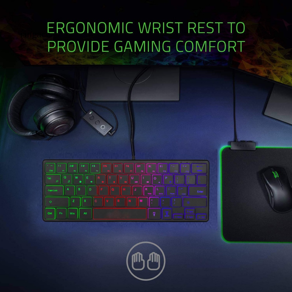 Bàn Phím RGA 64 Phím Có Đèn Nền RGB Dành Cho Máy Tính Laptop