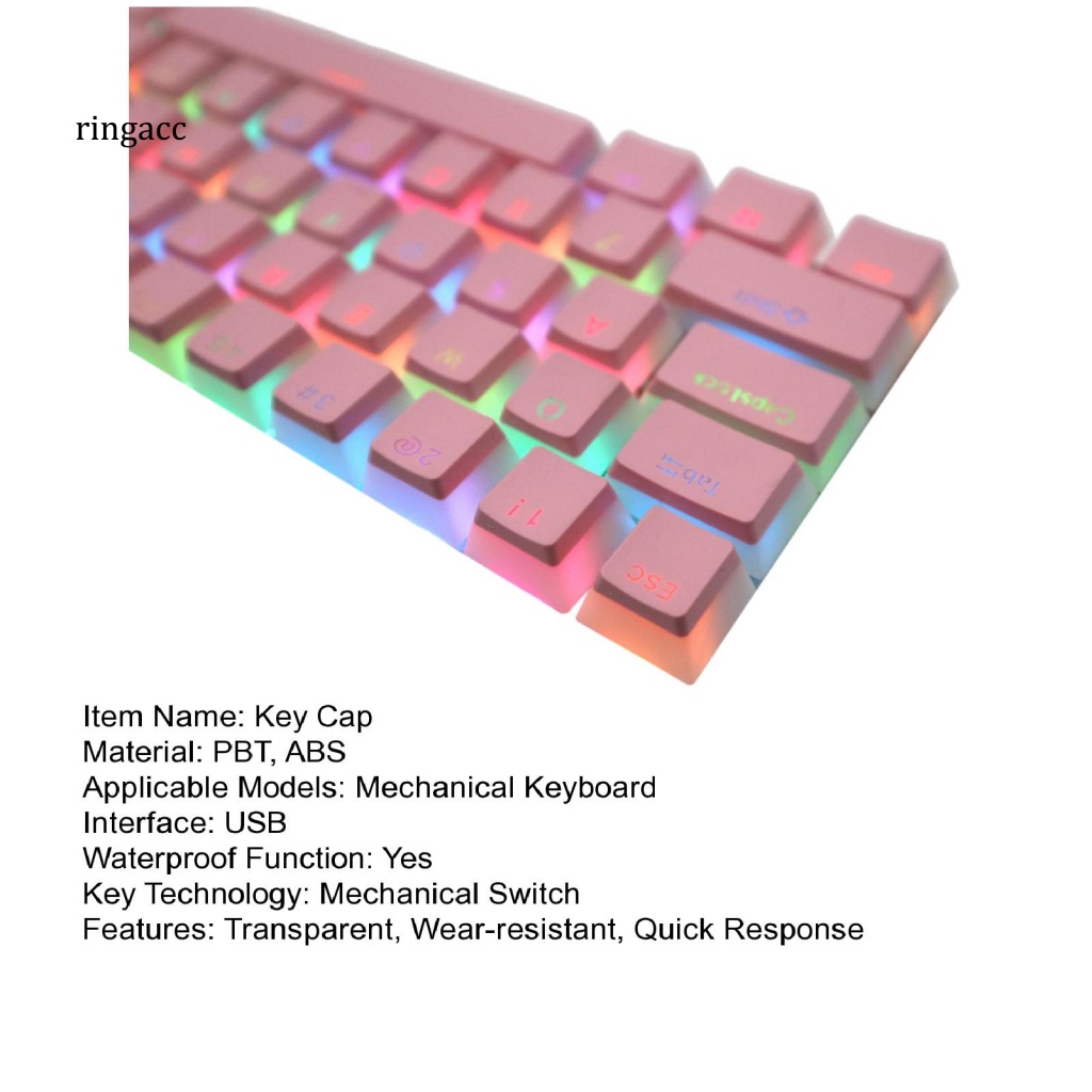 Nắp Bàn Phím Cơ 61 / 87 / 98 / 104 Thiết Kế Trong Suốt Lấp Lánh Tiện Dụng