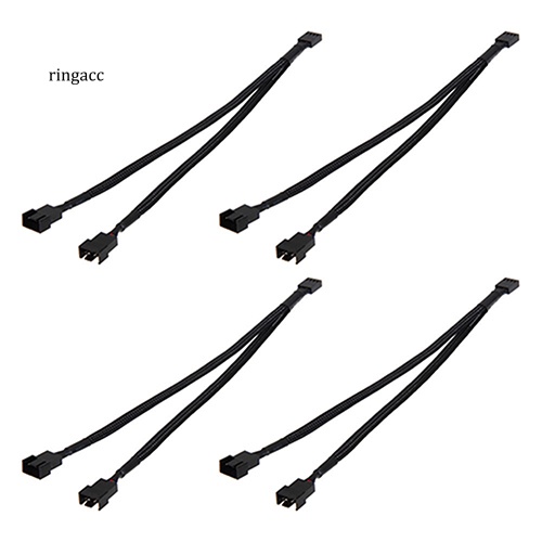 Bộ 4 Dây Cáp Chuyển Đổi 4Pin PWM Sang Dual PWM Cho Quạt Máy Tính