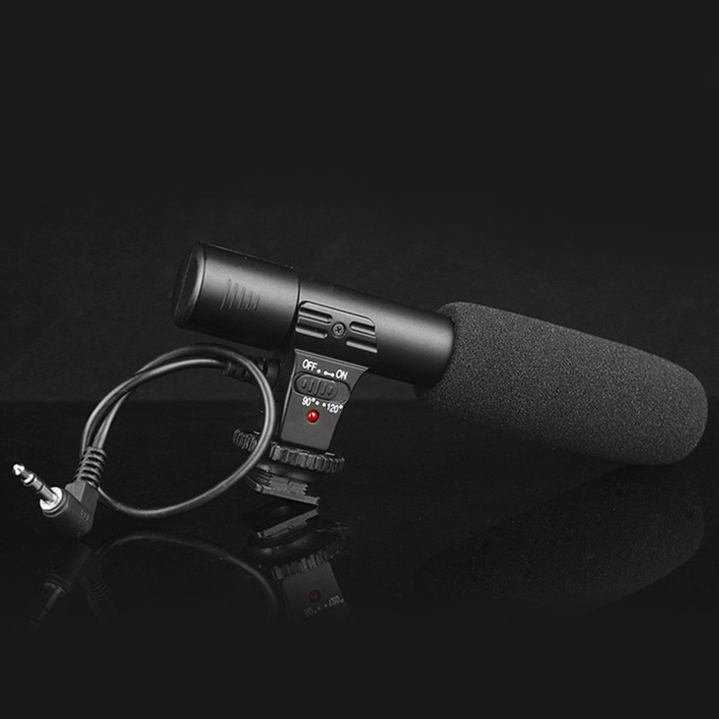 Condenser Microphone Professional 3.5Mm Video Recording Microphones Dv Camcorder Interview Mic For Dslr Camera [Q/1]