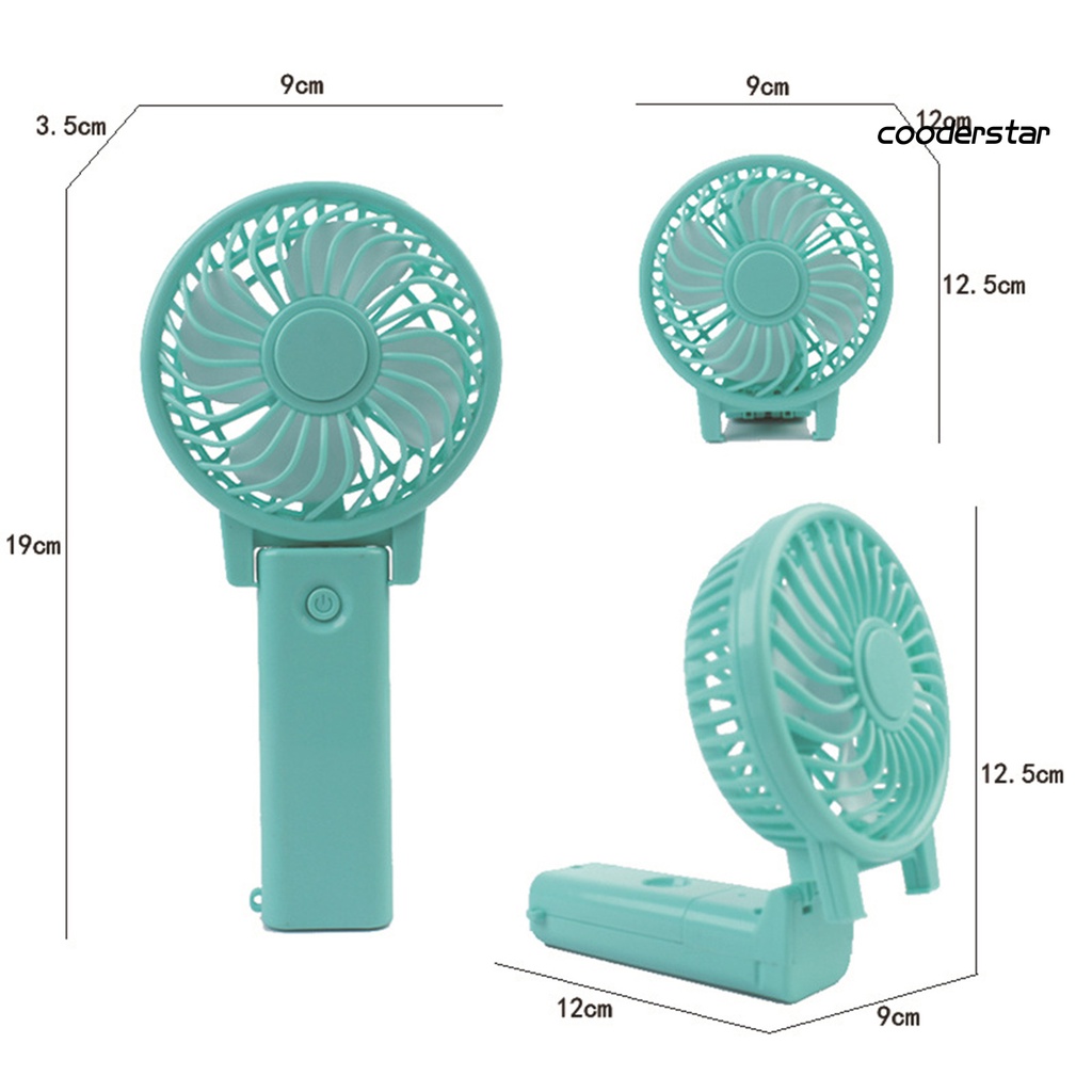 Quạt Làm Mát Cầm Tay 4 Cánh Mềm Mại Tự Nhiên Không Gây Tiếng Ồn Cỡ Nhỏ Tiện Dụng Mang Theo Du Lịch