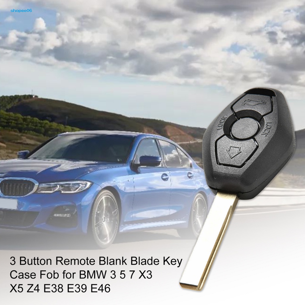 Vỏ ChìA KhóA ĐiềU KhiểN Từ Xa, 3 NúT BấM Cho BMW 3 5 7 X3 X5 Z4 E38 E39 E46