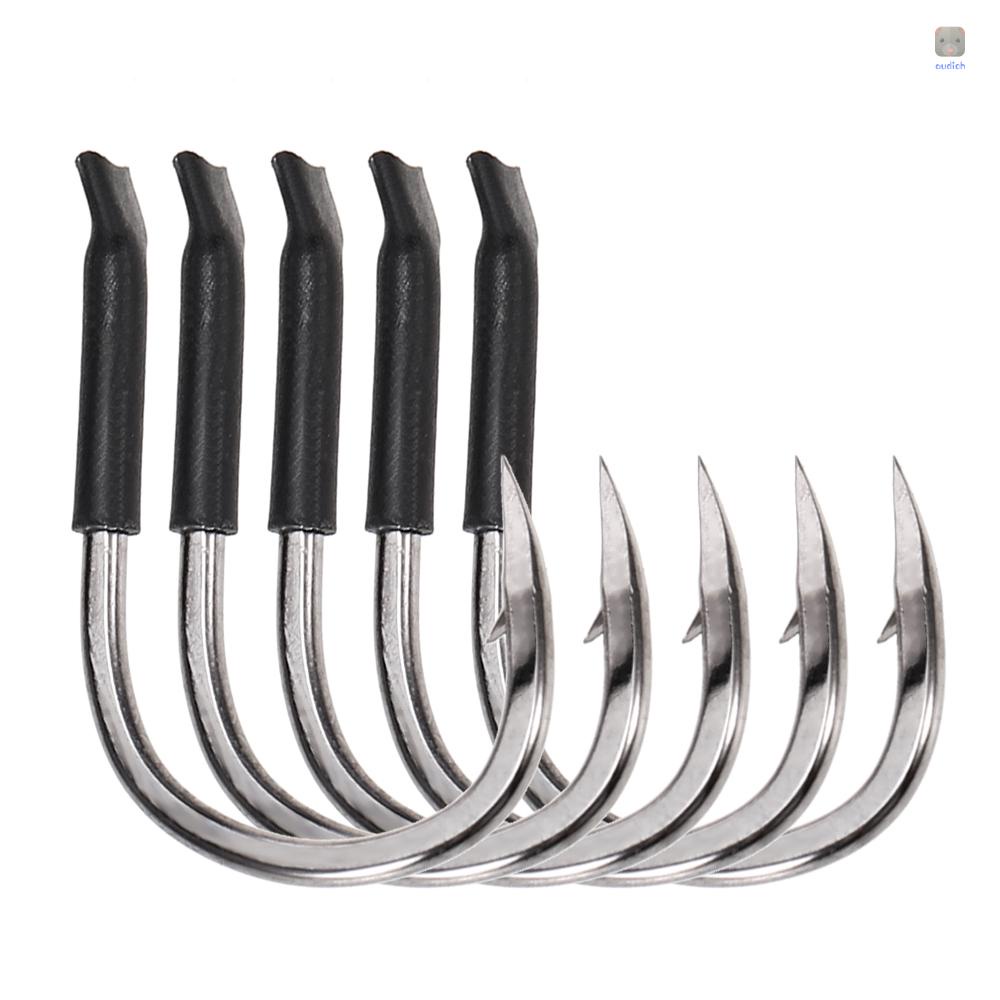 Set 10 / 4 / 10 / 4 Món Chuyên Dụng Chất Lượng# / 8# / 12# / 14# / 16# Lưỡi Câu Cá Bằng Thép Carbon Dày Dặn Thân Cao Su