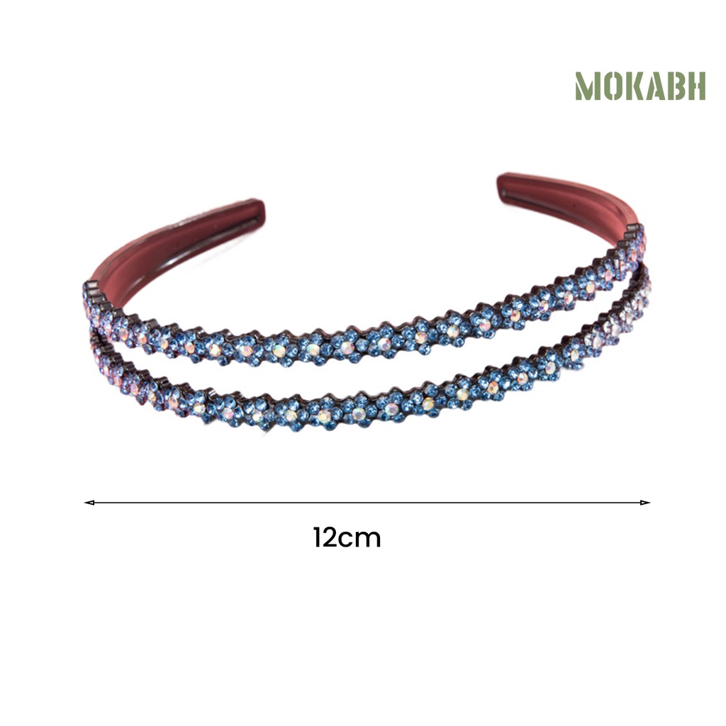 Băng Đô Cài Tóc Đính Đá Lấp Lánh Phong Cách Hàn Quốc Cho Nữ