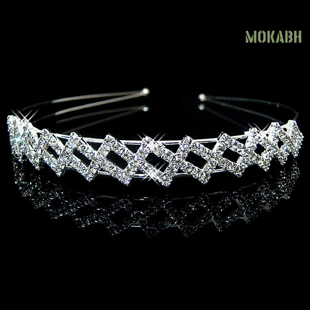 Băng Đô Cài Tóc Đính Đá Lấp Lánh Phong Cách Hàn Quốc Cho Nữ