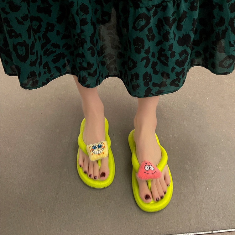 「DR」Xăng Đan Chống Trượt Thiết Kế Hình Hoạt Hình Dễ Thương Thoải Mái Dành Cho Size 36-45