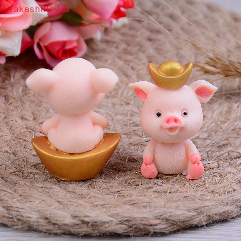 Set 5 Mô Hình Chú Heo Dễ Thương Trang Trí Sân Vườn