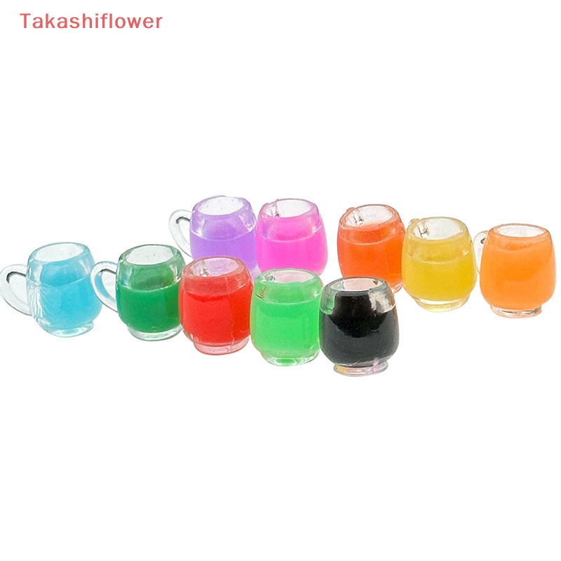 Set 5 Ly Rượu Mini Bằng Kính Dạ Quang Nhiều Màu Sắc Dùng Trang Trí Tiểu Cảnh