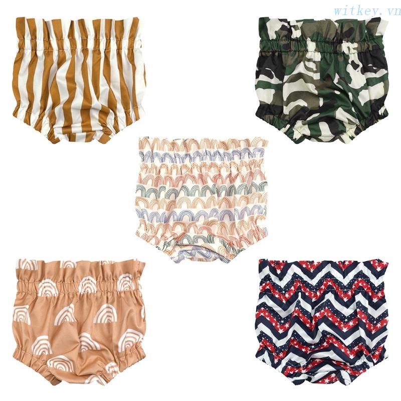 Quần Short Dáng Rộng In Họa Tiết Dễ Thương Thời Trang Mùa Hè Cho Bé Sơ Sinh Ốp