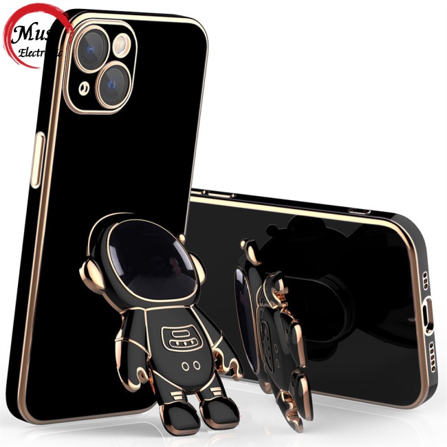 Ốp Điện Thoại Silicon Chống Sốc Hình Phi Hành Gia Có Giá Đỡ Cho Iphone14