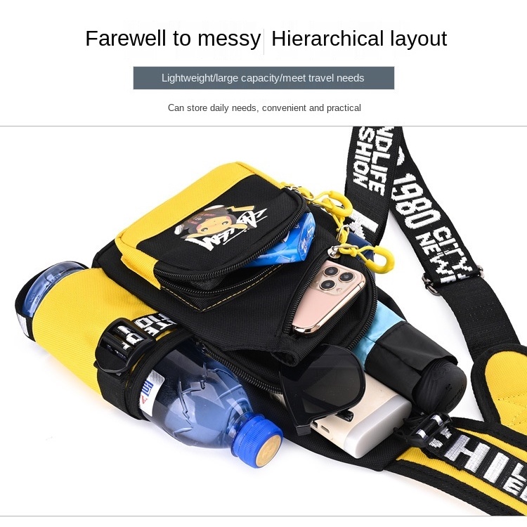 Túi Đeo Chéo Ngực / Đeo Trước Ngực In Hình Pokemon Go Phong Cách Thể Thao Cho Nam Và Nữ