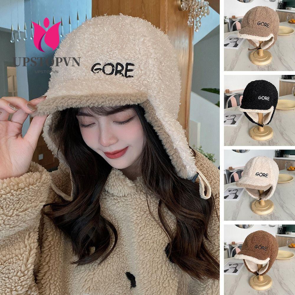 Mũ Trùm Tai Bằng Len Cashmere Mềm Mại Dày Dặn Giữ Ấm