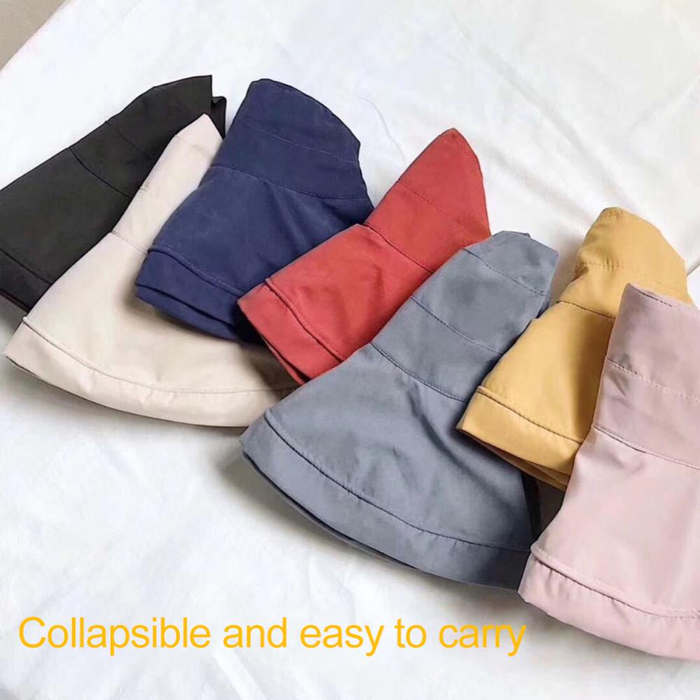 Mũ Cói Rộng Vành Chống Nắng Có Thể Gập Lại R5X3