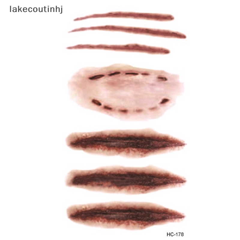 2 Hình Xăm Dán Vết Thương Chống Nước Chủ Đề Halloween