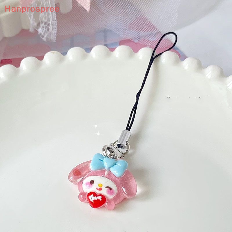 Hanprospree > Ốp Điện Thoại Hình Búp Bê Melody Cinnamoroll Dây Đeo Mặt Búp Bê Sanrio Kuromi Dễ Thương Thích Hợp Làm Quà Tặng Cho Nữ Sinh