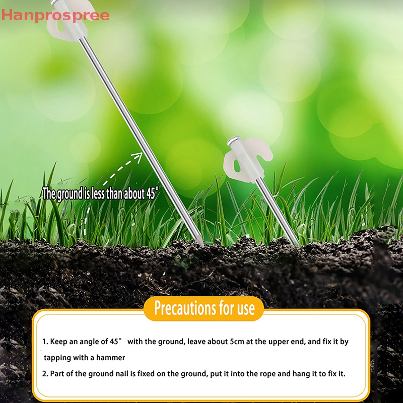 Hanprospree > Cọc Cố Định Lều Cắm Trại Dạ Quang Xoắn Ốc Bằng Thép