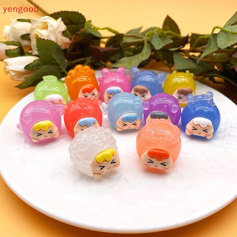 Bộ 2 Đồ trang trí Búp Bê Bọ Cạp Hoạt Hình Màu Dạ Quang Trang Trí Tiểu Cảnh