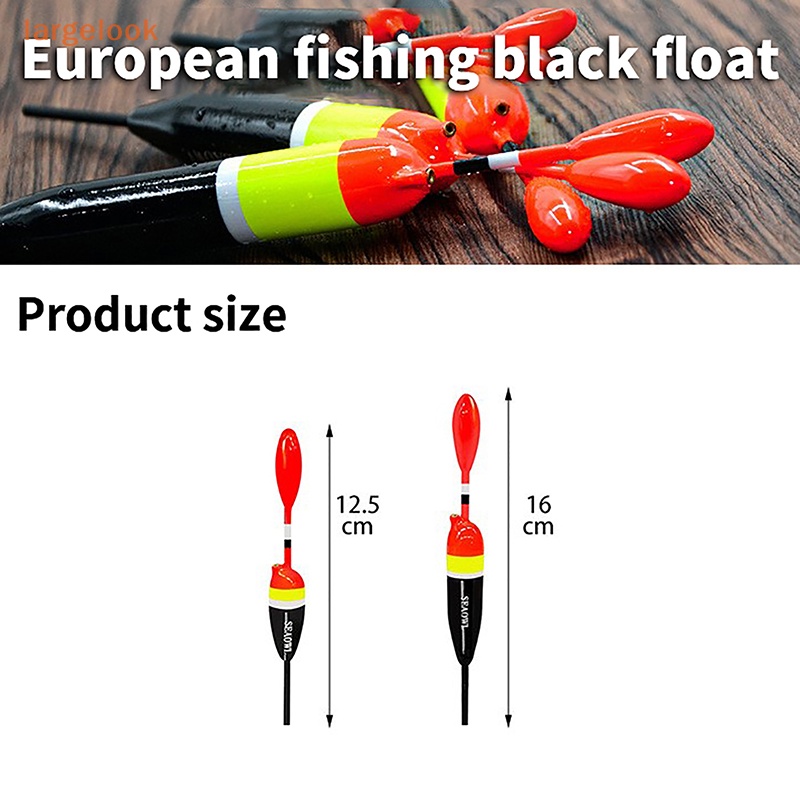 Set 5 Phao Câu Cá 4.9in 6.3in Bằng Gỗ Chống Trượt Tiện Dụng