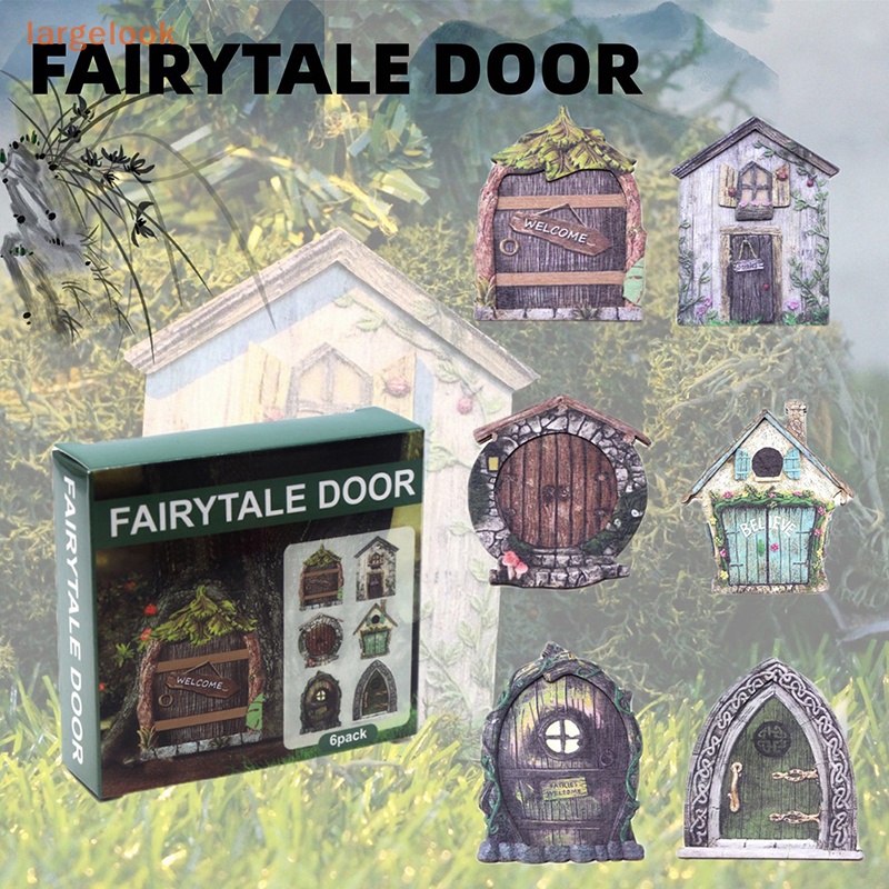 Set 6 Mô Hình Cửa DIY Trang Trí Nhà Búp Bê 1 / 12