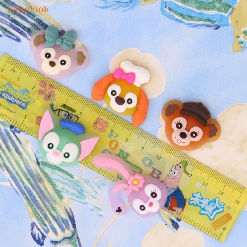 Bộ 5 Miếng Dán PVC Mềm Phản Quang Họa Tiết Hoạt Hình Dễ Thương Dùng Trang Trí Ốp Điện Thoại DIY