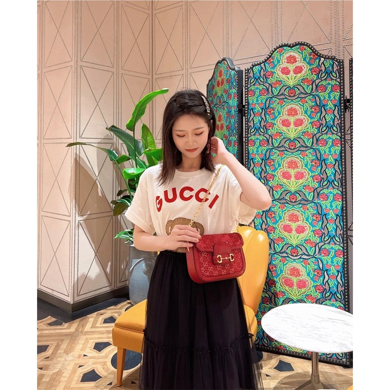 G-u &amp; c / Áo Thun Tay Ngắn In Hình Gấu Bông Độc Quyền