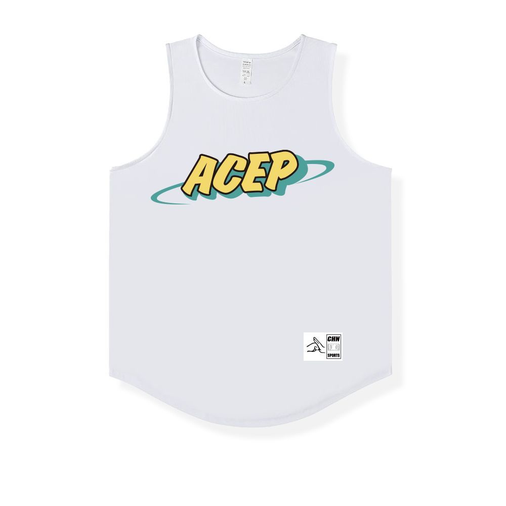 Áo Ba Lỗ Thể Thao Dáng Rộng Thoáng Khí Thấm Hút Mồ Hôi Nhanh Khô Phong Cách Đường Phố Mỹ Cho Nam