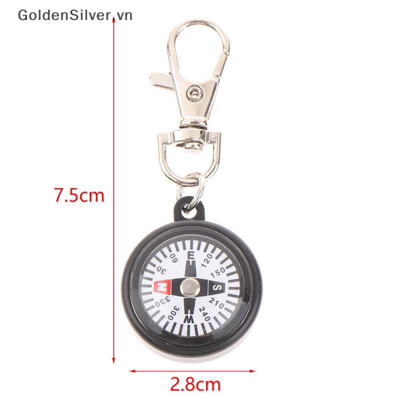 La Bàn Mini Màu Vàng Bạc Sử Dụng Khi Đi Cắm Trại Ngoài Trời