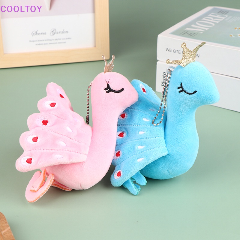 Móc Khóa Hình Con Công Hoạt Hình Nhồi Bông Đáng Yêu