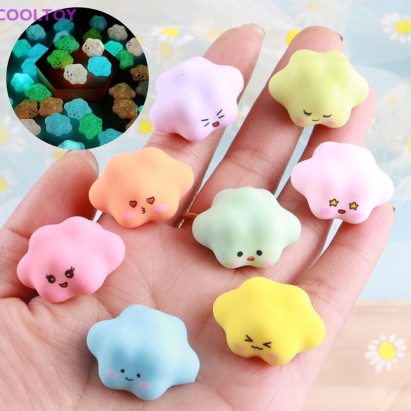 Set 5 Mô Hình Bánh Macaroon Phát Sáng Trong Bóng Tối Trang Trí Nhà Búp Bê