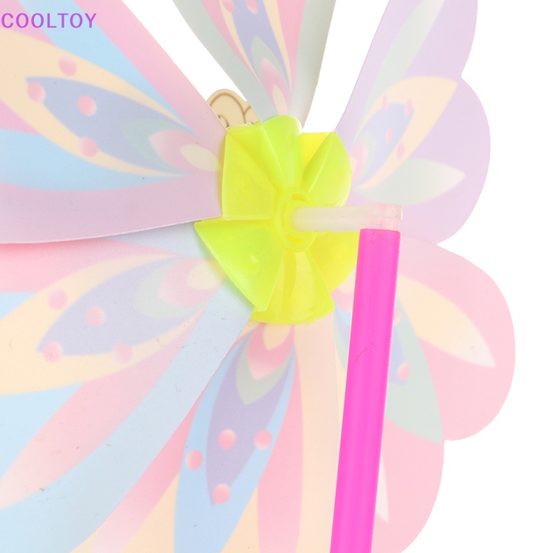 Cooltoy Set 2 Cối Xay Gió Bằng Nhựa Một Lớp Nhiều Màu Sắc Hình Hoa Bướm Trang Trí Sân Vườn Bán Chạy Cho Trẻ Em