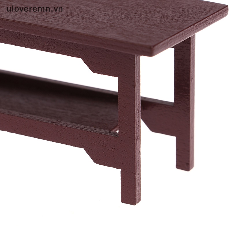 1 Bàn Gỗ Mini Tỉ Lệ 1 / 12 Trang Trí Nhà Búp Bê