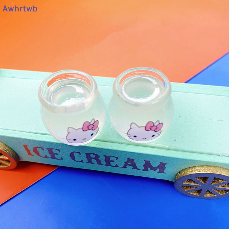 Set 2 Bình Đựng Mật Ong Sanrio Mini Bằng Nhựa Resin Thủ Công Ba Chiều Sáng Tạo DIY Mới