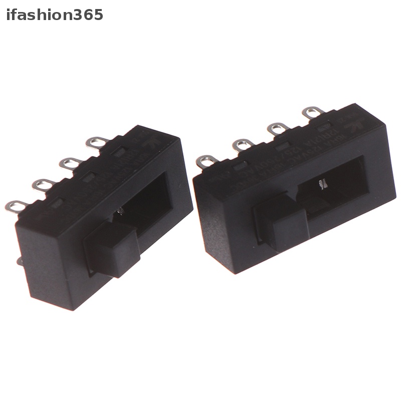 Set 2 Công Tắc Trượt Máy Sấy Tóc 3 Vị Trí 8 Pin LQ-103H 12A 250V