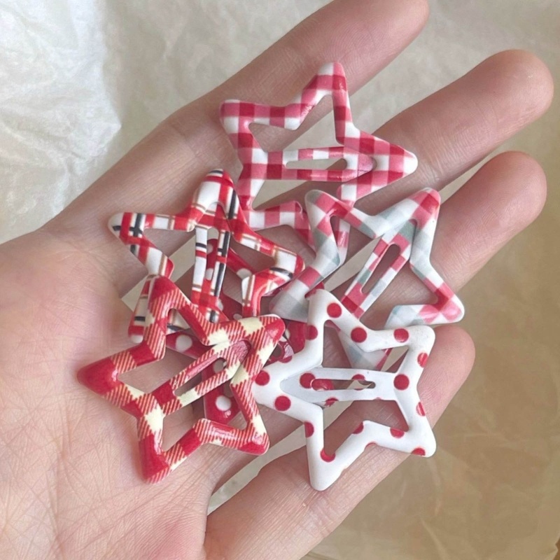 Kẹp Tóc Hình Ngôi Sao Bằng Kim Loại Chống Trượt Cho Nữ